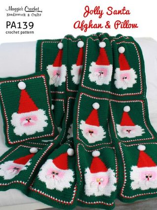 Download Crochet Pattern Santa Afghan & Pillow PA139-R - Maggie Weldon | PDF