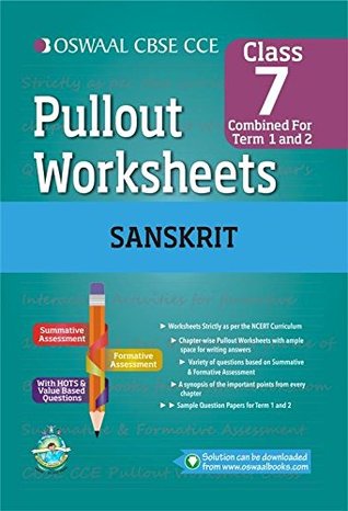 Download Oswaal CBSE CCE Pullout Worksheets Sanskrit for Class 7 - Panel of Experts file in ePub