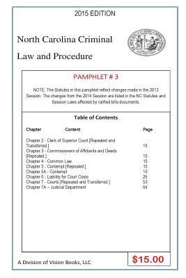 Read North Carolina Criminal Law and Procedure-Pamphlet # 3 - Tony Rivers Sr file in ePub