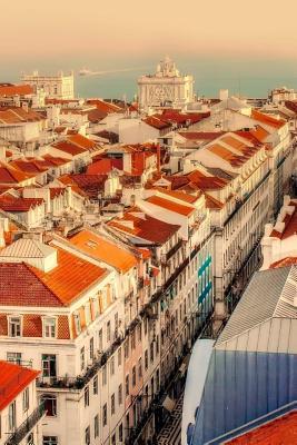 Download Aerial View of Lisbon Portugal Journal: 150 Page Lined Notebook/Diary - NOT A BOOK file in PDF